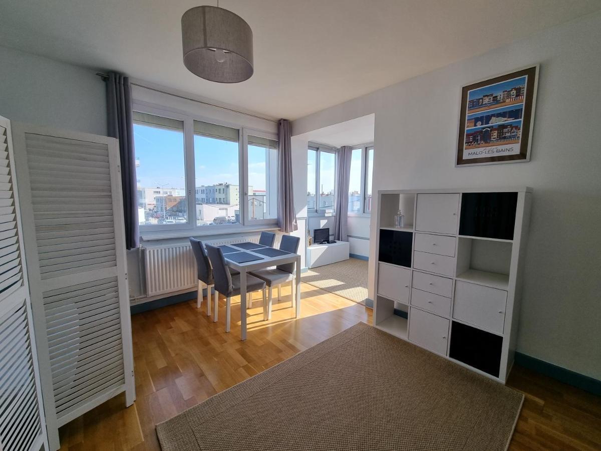 Studio Malouin - Sur La Digue De Malo Les Bains Avec Vue Sur Mer Exterior photo